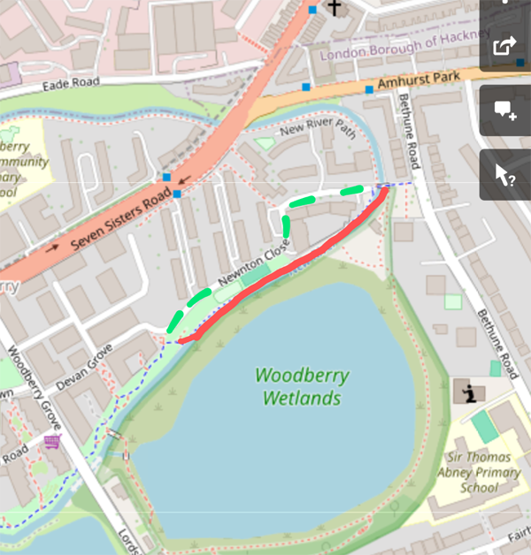 CR12 Diversion at Woodberry Wetlands web
