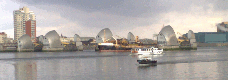 Thames Barrier from Thames Path